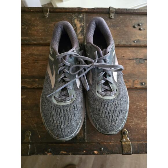 Brooks Womens Adrenaline GTS 18 1202681B005 Purple Gray‎ Running Shoes Size 11.5 - Picture 2 of 14